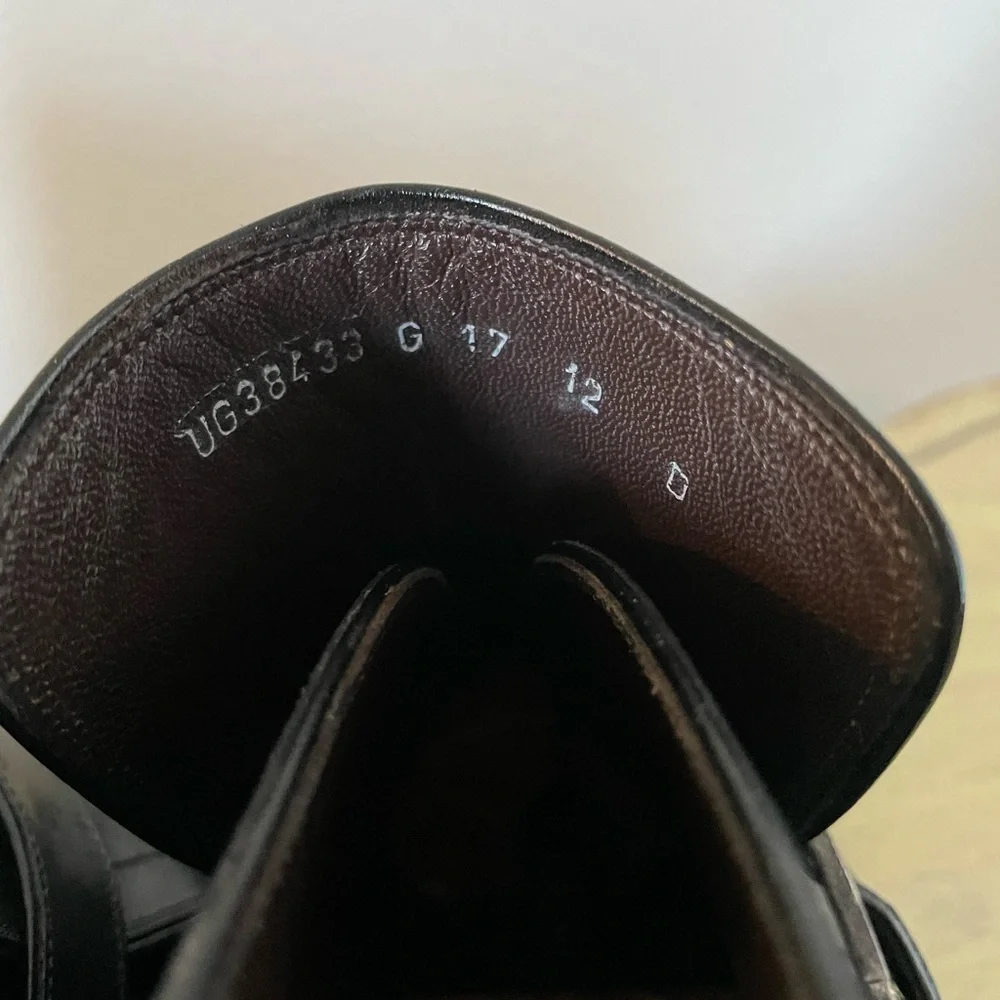 Salvatore Ferragamo Made in Italy Black Ankle Boot Ankle‎ Belt Detail 12 D $1450
